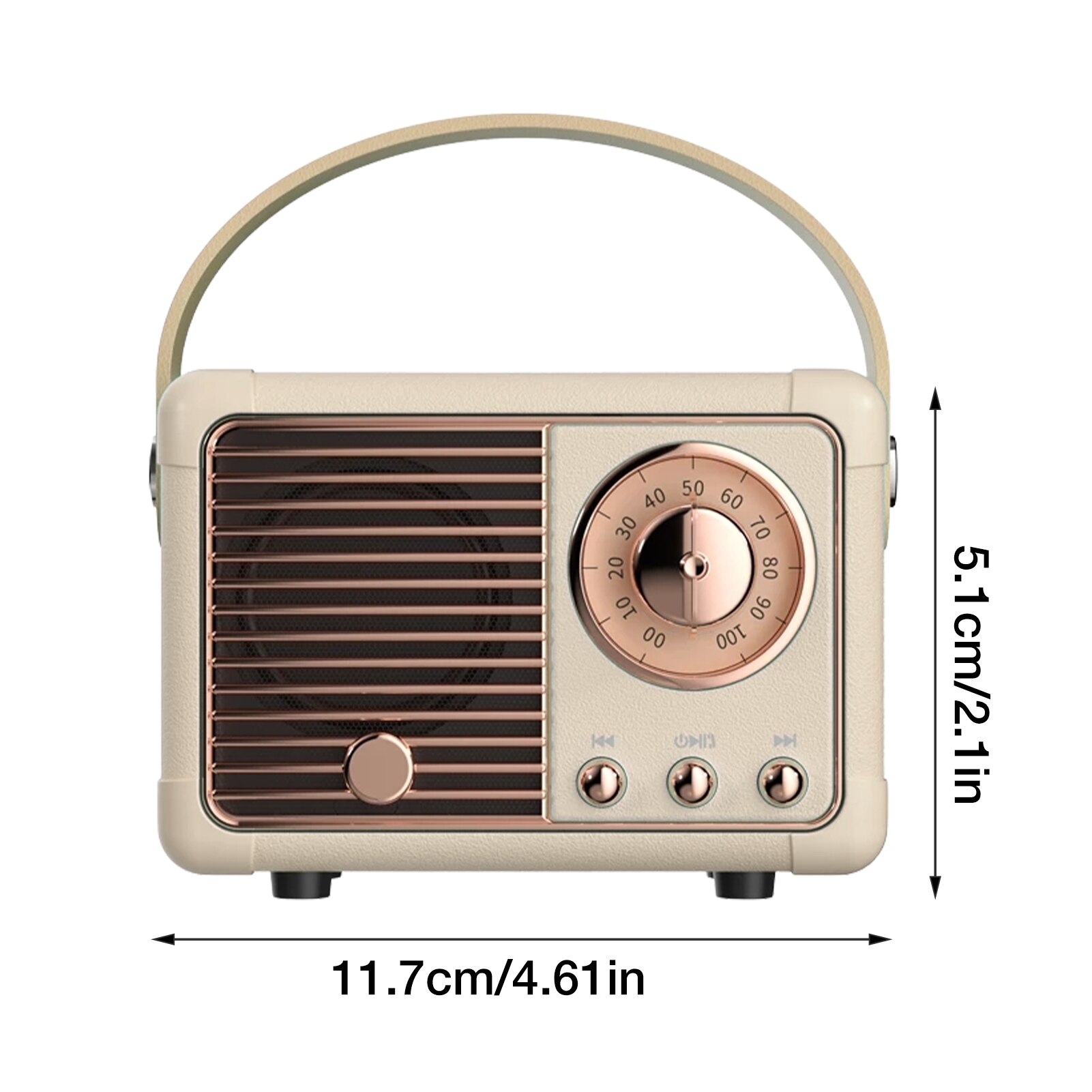 Retro Bluetooth Speaker HM11 Classical Retro FM Radio Receiver Portable Decoration Mini Speakers Travel Music Player