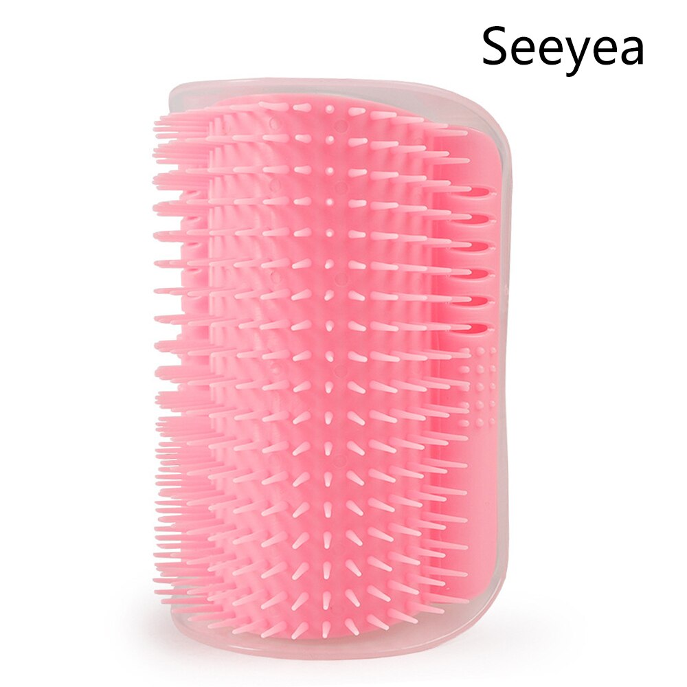Huisdier Kat Borstel Massage Self Schoonheid Apparaat Kam Borstel Kat Scratch Wrijving Kam Veeg Gezicht Kam Katten Product Accessoires: Pink