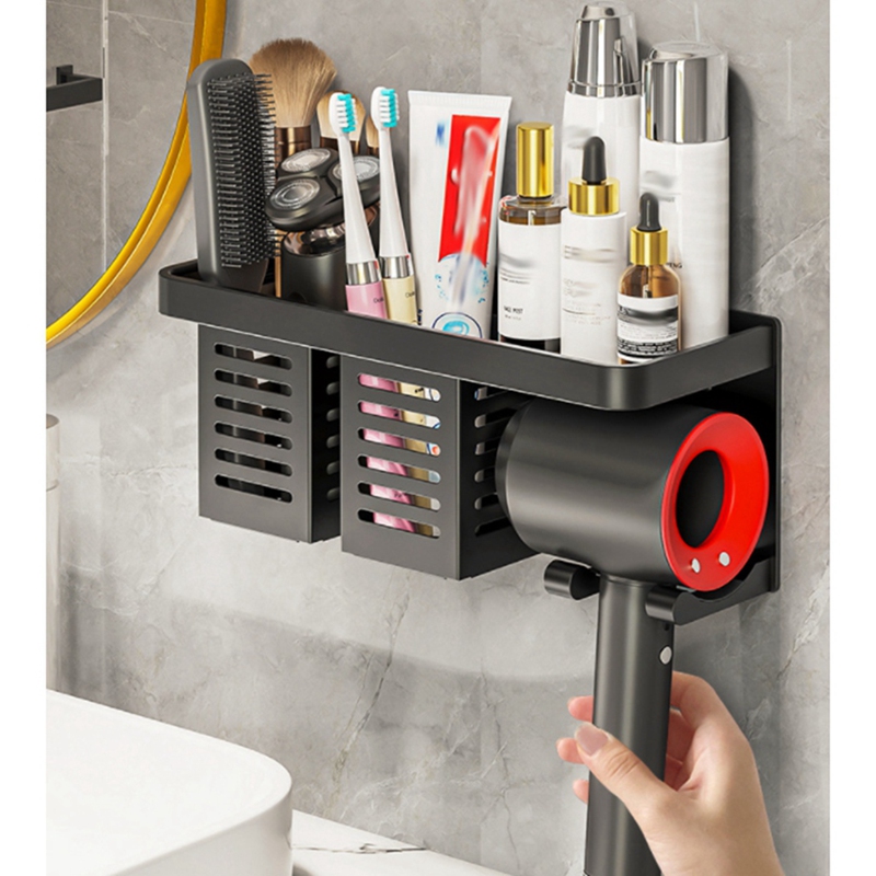 Föhn Houder Wandmontage Opbergrek Badkamer Plank Voor Dyson Supersonic Föhn Punch-Gratis Rack