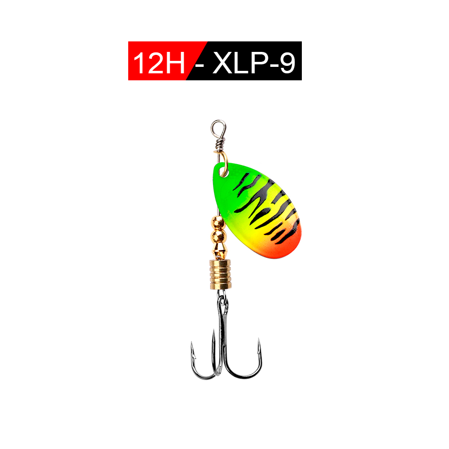 VIS KONING 1PCS 6.0CM 6.5CM Spinner Lepel Vissen Lokken Spinner Aas Lepel Vissen Bass Lokken met Dreg Visgerei