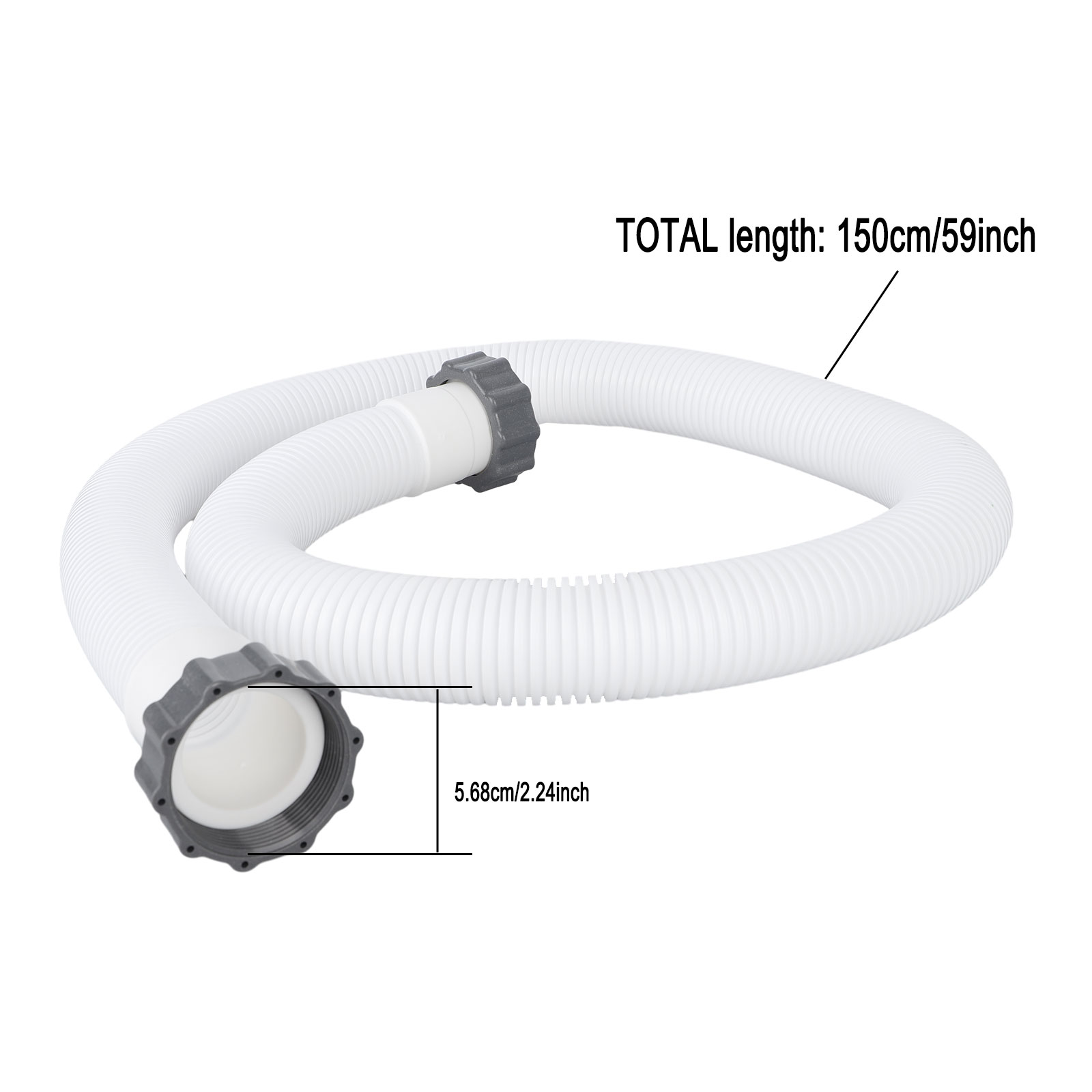 59 "Slang Voor Intex 29060e 1.5" Diameter Accessoire Zwembad 1,500 Gph Pomp Vervangende Pomp Slang Zwembad Spa Onderdelen Aansluitslang