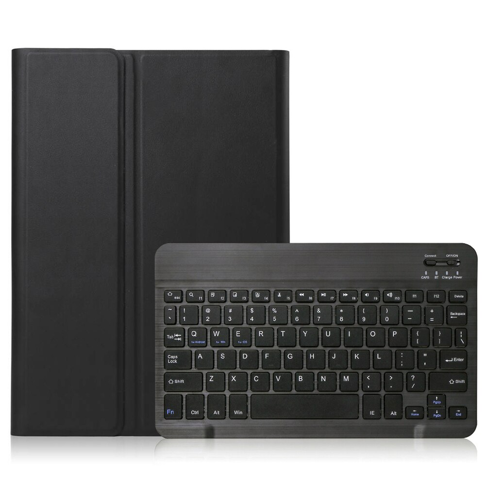 Separate Wireless Keyboard with Colorful Backlight and Long Battery Life for Lenovo Tab M10 TB-X605F 10.1in: Black