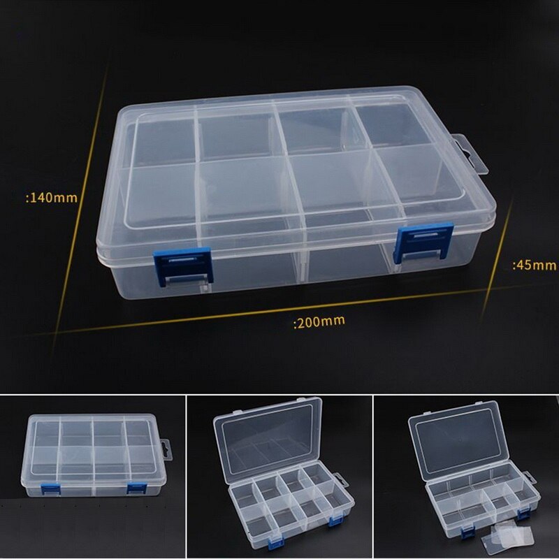 Adjustable Components Compartment Storage Organizer Detachable Portable Tool Box Electronic Drill Screw Beads Storage Toolkit: C