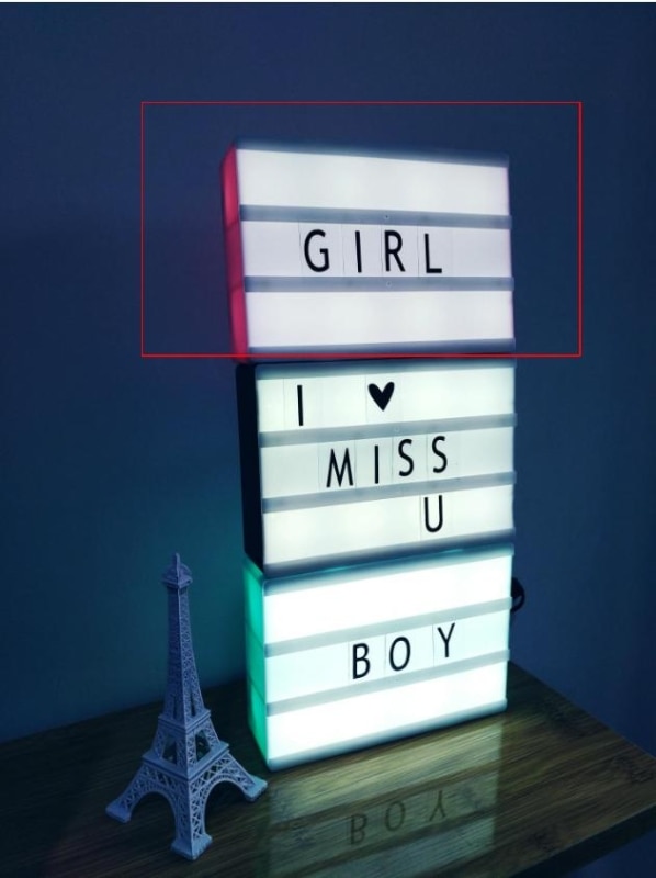 Romantic Romantic Christmas Lightbox DIY Cute Free Combination Cinematic Light Box With Letters and LED Light Luminous Box