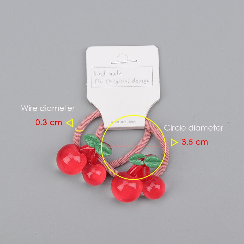 Fruta lindo pelo de los niños corbata sandía piña y fresa pelo chicas banda para la cabeza de goma corbata accesorios para el pelo tocado