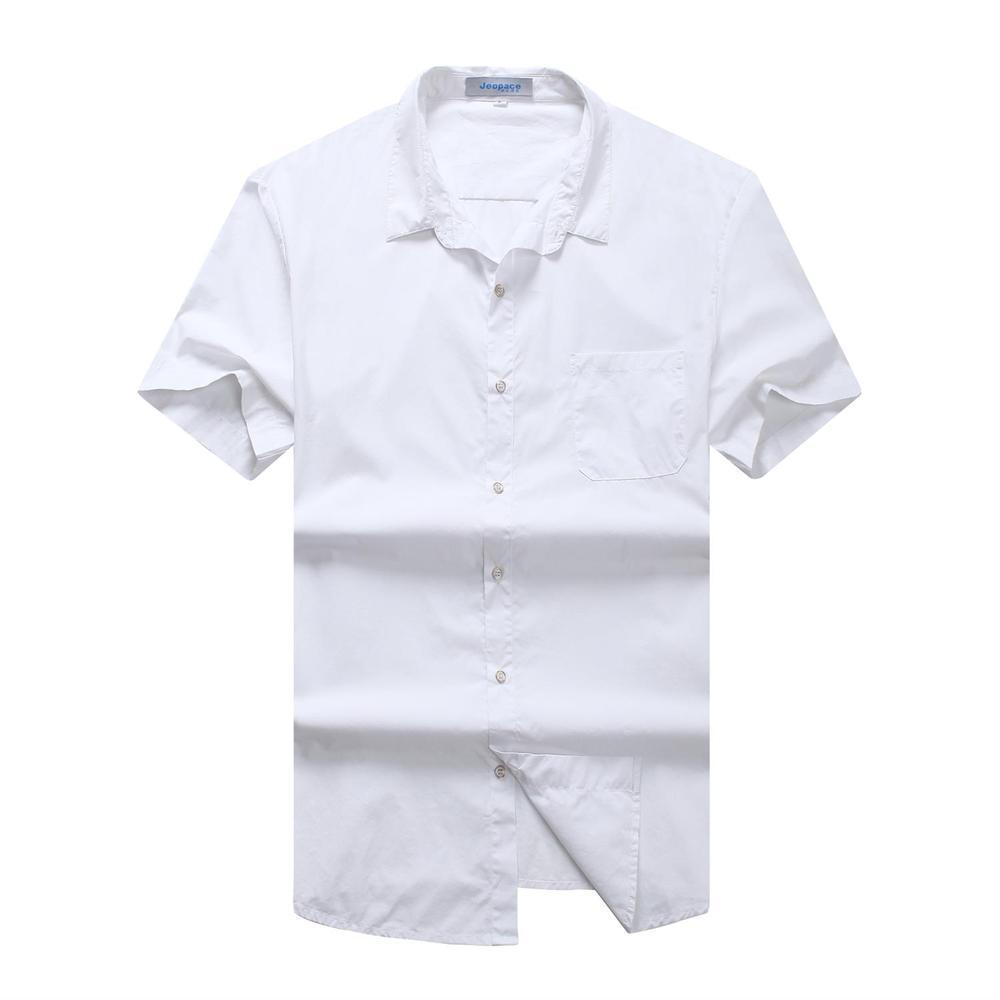 Plus Große Größe 8XL 7XL 6XL 5XL 4XL Neue Sommer Kurzarm Köper Reine Farbe Geschäft Kleid Hemden Formale Arbeit Hemden Männer: 2 / XXL