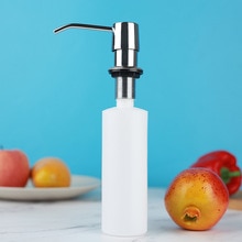 Squeeze Plastic Containers Kitchen Lotion Dispenser Bathroom Press Dishwashing Liquid Soap Stainless Head Sanitizer Steel