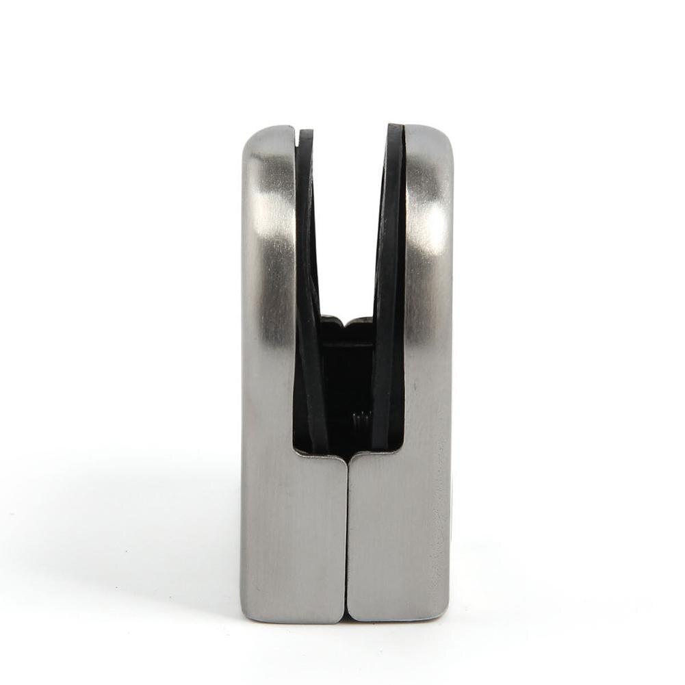 Glass Clamp Stainless Steel Clip Flat Back Bracket for Balustrade 6-12MM Glass Holder