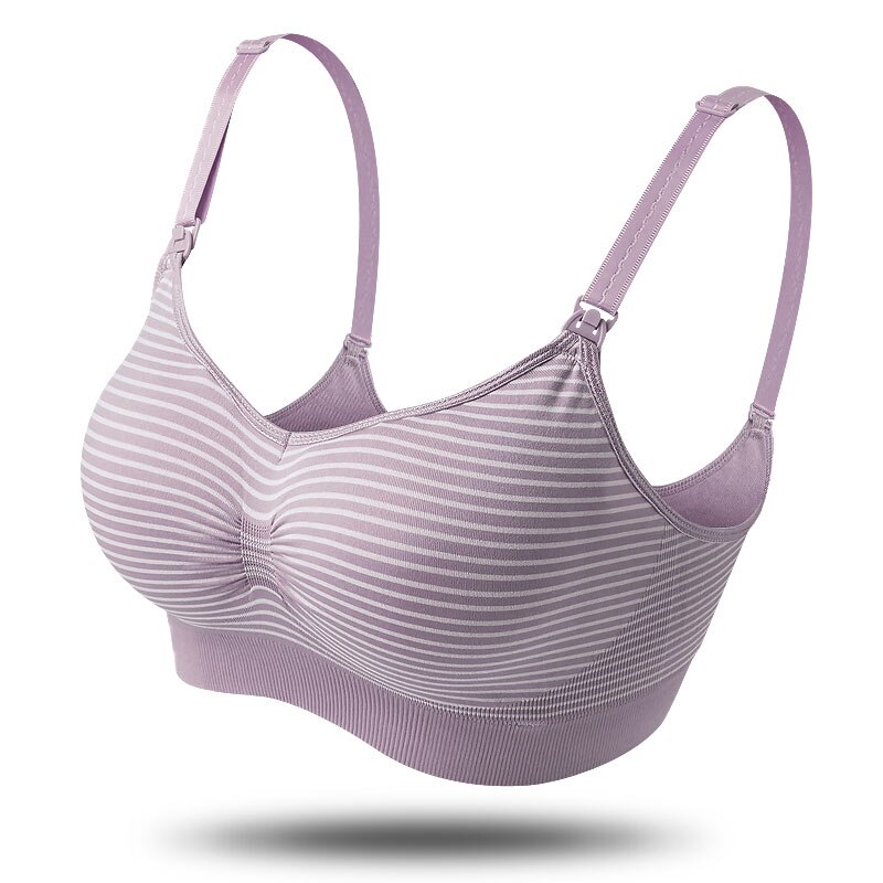 ZTOV Borstvoeding Beha Moederschap Voedingsbeha voor Voeden Zwangerschap Kleding voor Zwangere Vrouwen Ondergoed Intimi Kleding: Purple / XL