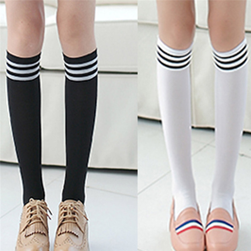 Thigh High Over Knee Acrylic High Socks Girls Womens Female Long Knee Sock Stockings Casual Cotton Socks