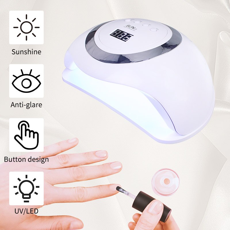 120W Nail Lamp Nail Droger Snelle Uitharding Snelheid Gel Licht Krachtige 60Pcs Led Uv Lampen Voor Alle Gels polish Curing Lamp