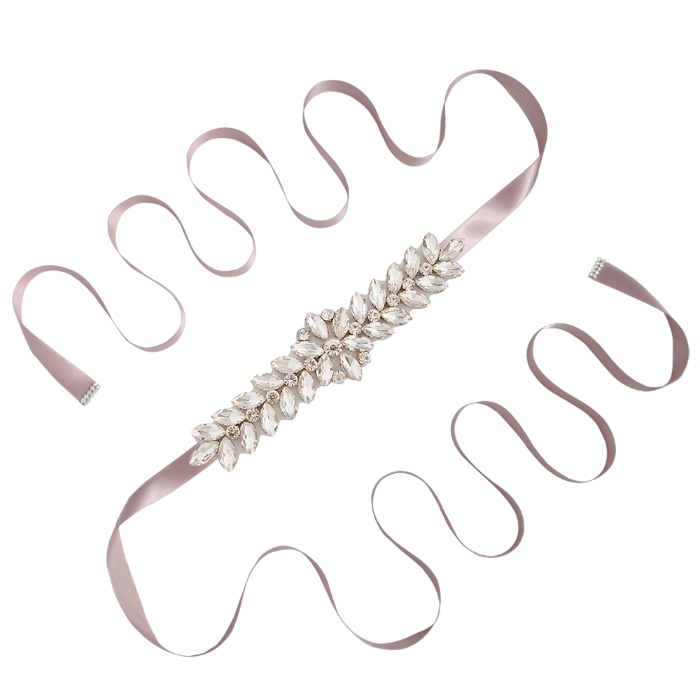 Trixy S69 Prachtige Strass Riem Bruiloft Riem Bruidsjurk Accessoires Huwelijk Bruids Sjerpen Bruiloft Bruids Riem Voor Bruiden: antique voilet