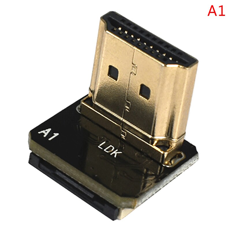 FPV Micro Mini HDMI-compatible Angled Adapter Male Female Connector FPC Flat Cable: A1