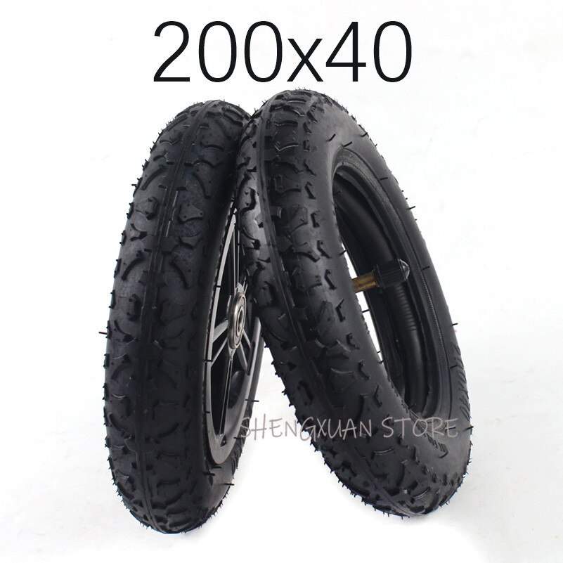 200 x 40 goede binnen- en buitenband of wielband geschikt voor opvouwbare fiets scooter auto motorfiets baby auto