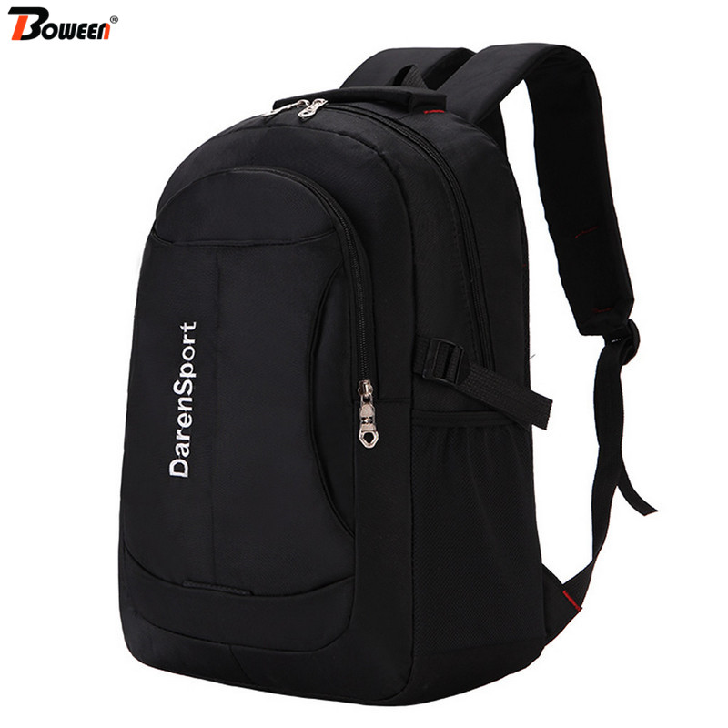 Stor kapacitet mænd rygsæk skoletasker til teenager drenge sort junior high school elever rygsæk 17 computer taske
