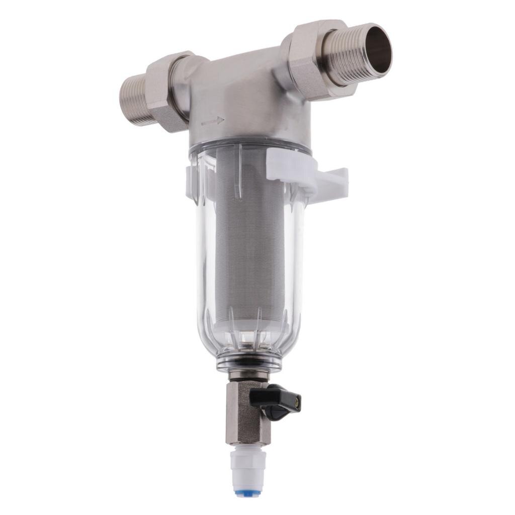 Water Prefilter System Reusable Spin Down Sediment Filter For Home Kitchen