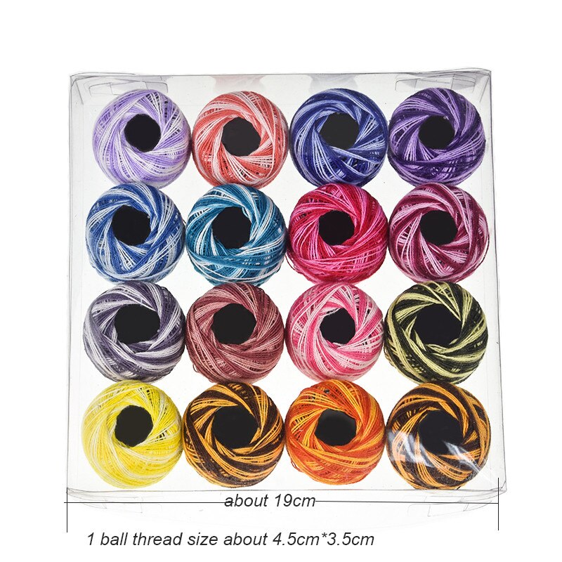 Mix Color 16pcs/Set Sewing Thread Hand Quilting Embroidery Cross Stitch Thread DIY Home Sewing Tool Accessories Supplies
