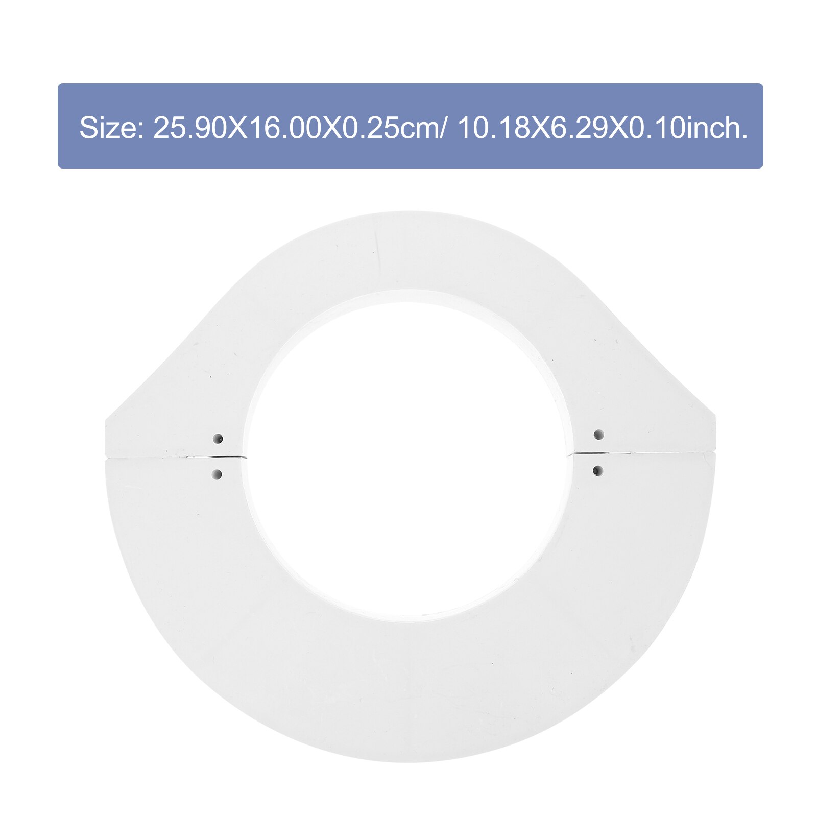 2 Pcs Drainage Pipe Plates PVC Water Pipe Plates Bathroom Pipe Drainage Plates