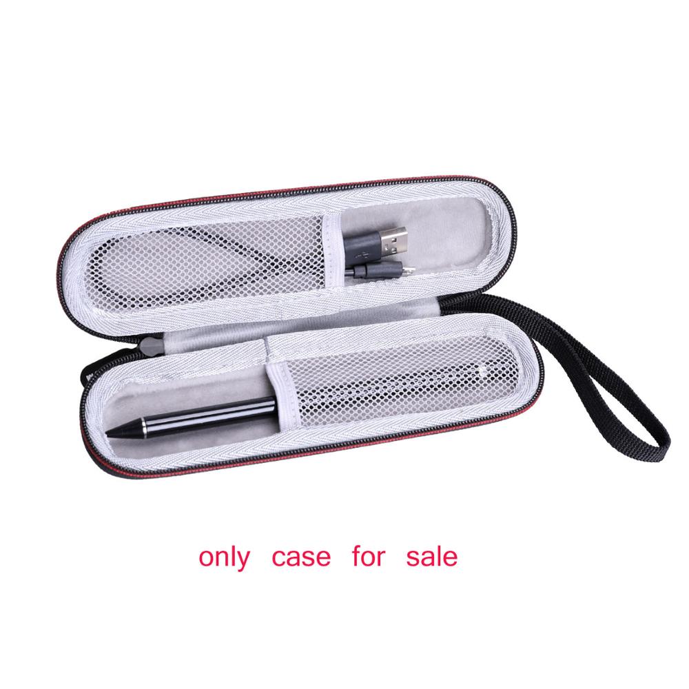 Ltgem à prova dwaterproof água eva caso duro para canetas stylus para telas de toque ponto fino caneta estilista lápis compatível