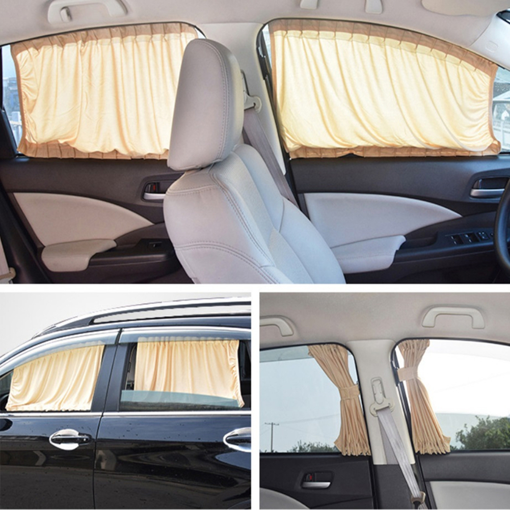 Car Curtains Window Shades UV Protection Auto Privacy Shade Valances for Side Window Universal Windshield Sunshade