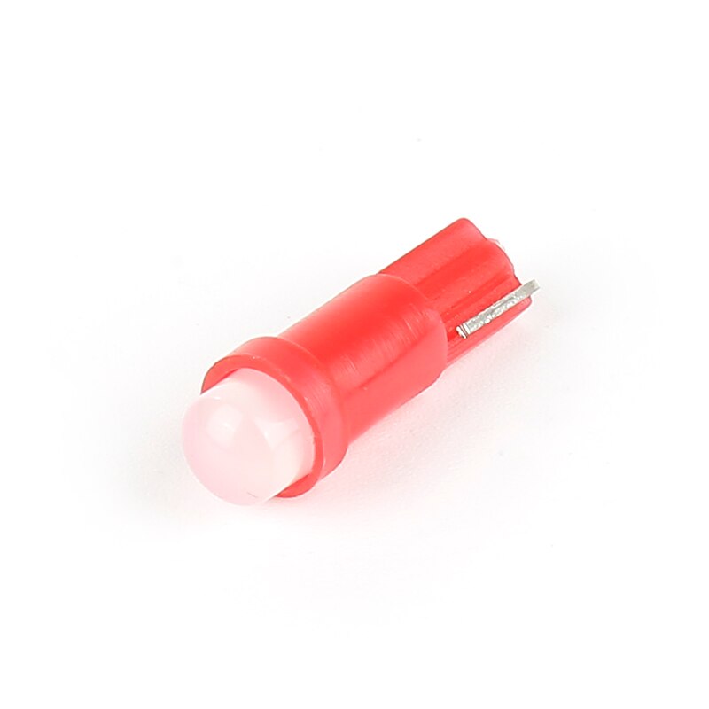 10Pcs T5 1SMD LEDs Car Light Bulb COB LEDs Cluster Gauges Dashboard Instruments Panel Climate Base Lamp Light Indicator