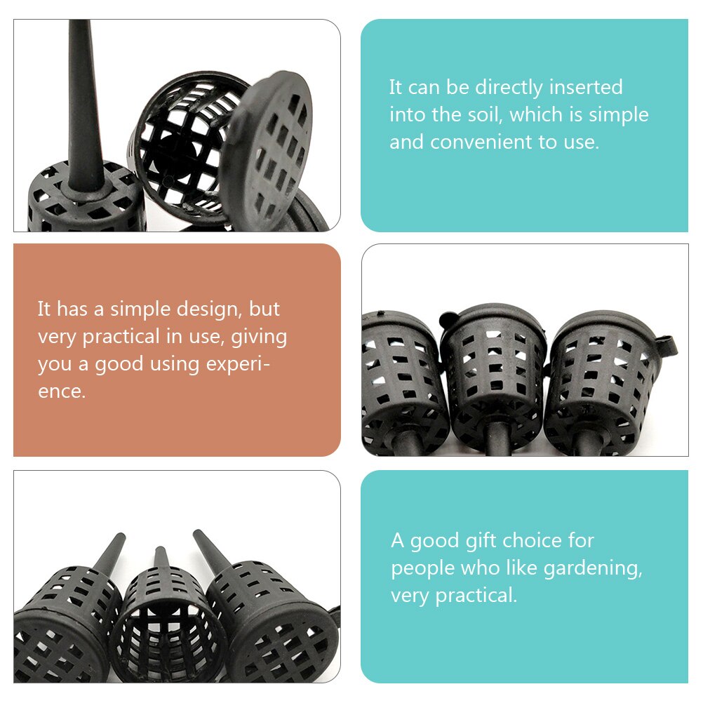 100pcs Small Plant Fertilizer Boxes Plants Grow Fertilizer Baskets with Covers