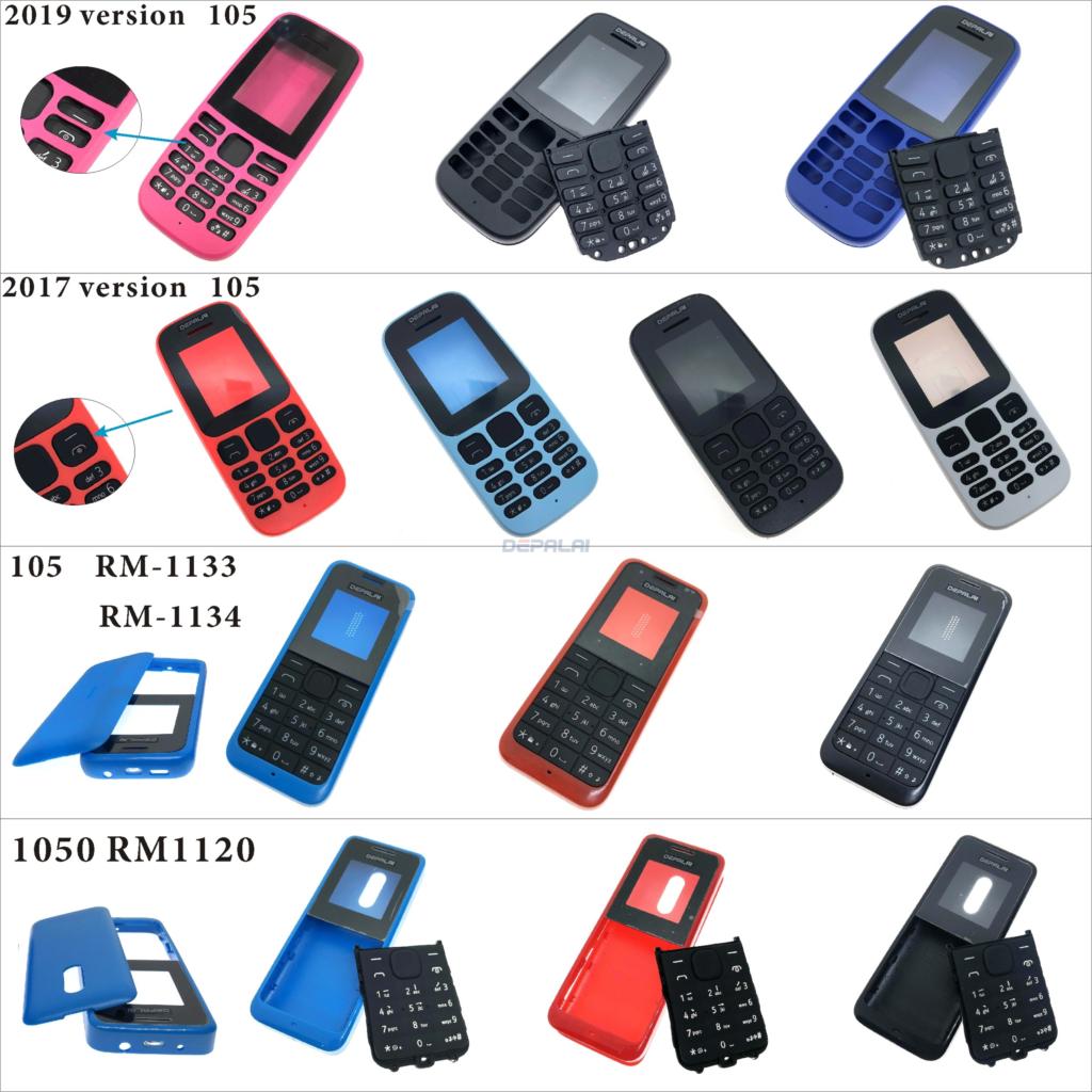 Housing Cover Full Complete Mobile For Nokia 105 version 105 RM-1133 RM-1134 1050 RM-1120 case Keypad Back Battery