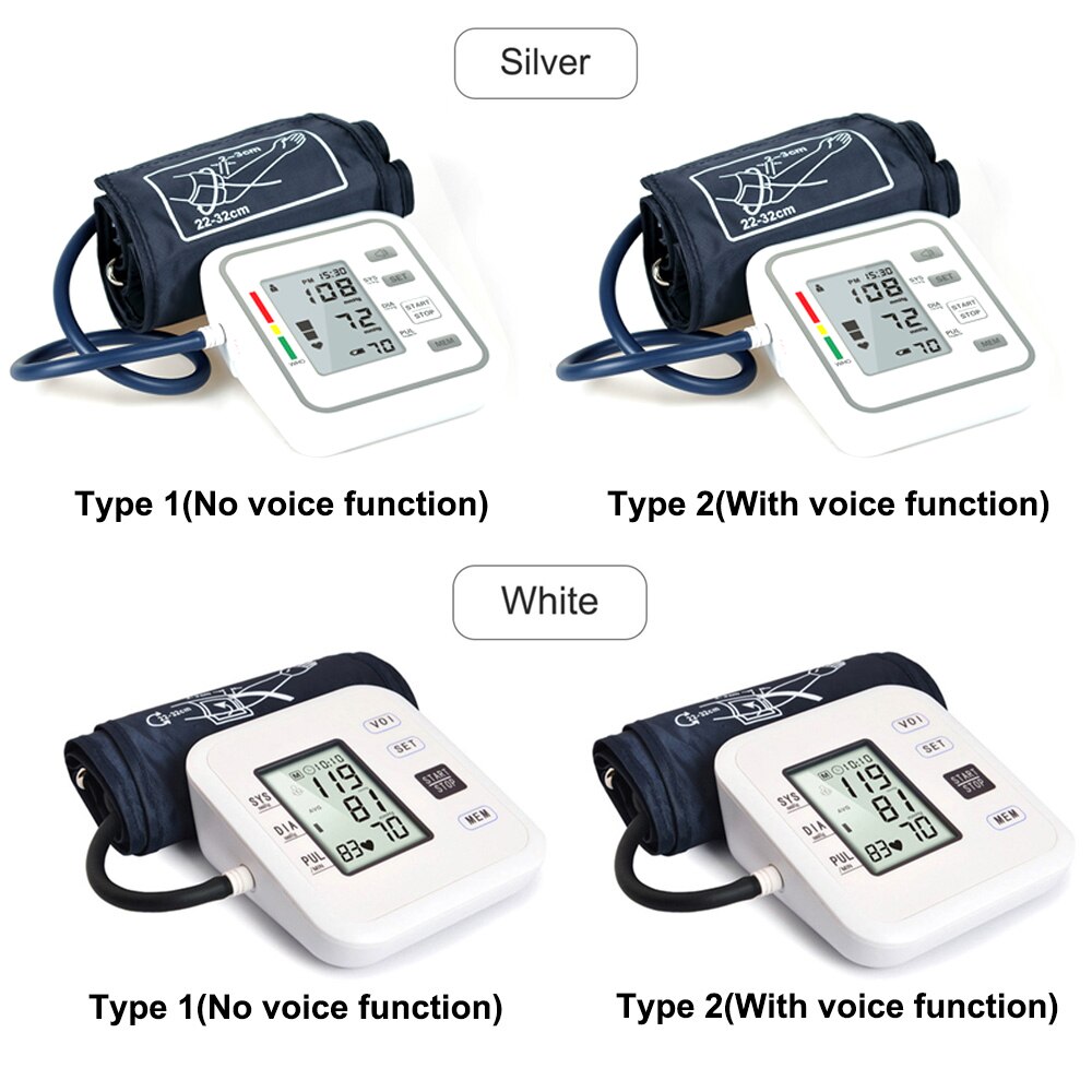 Pols/Arm Bloeddrukmeter Lcd Digitale Pulseheart Beat Rate Meter Apparaat Apparatuur Tonometer Bp Mini Bloeddrukmeter