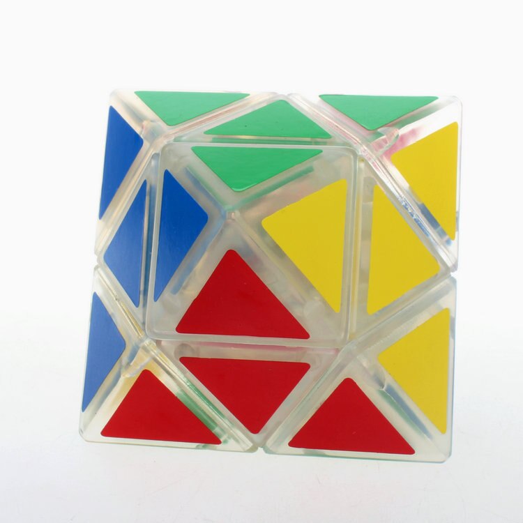 Mozhi assi diamante autoadesivo ottaedro zauberwürfel Spezielle Intelligence Test Geschwindigkeit Puzzle Spielzeug Für kinder Lernen gif