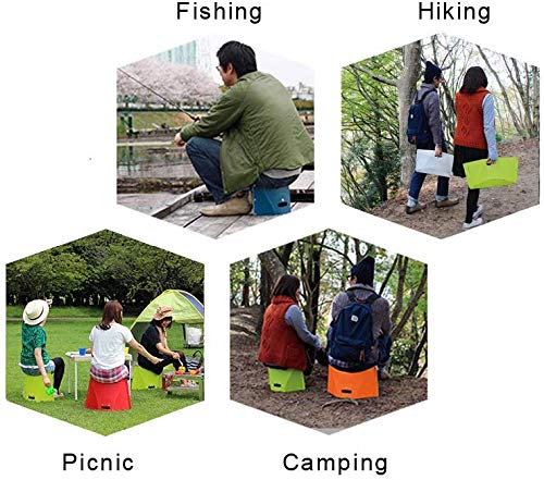 Bærbar sammenklappelig skammel til campingfiskeri vandreture letvægtskapacitet 110kg let at bære og opbevare indendørs eller udendørs