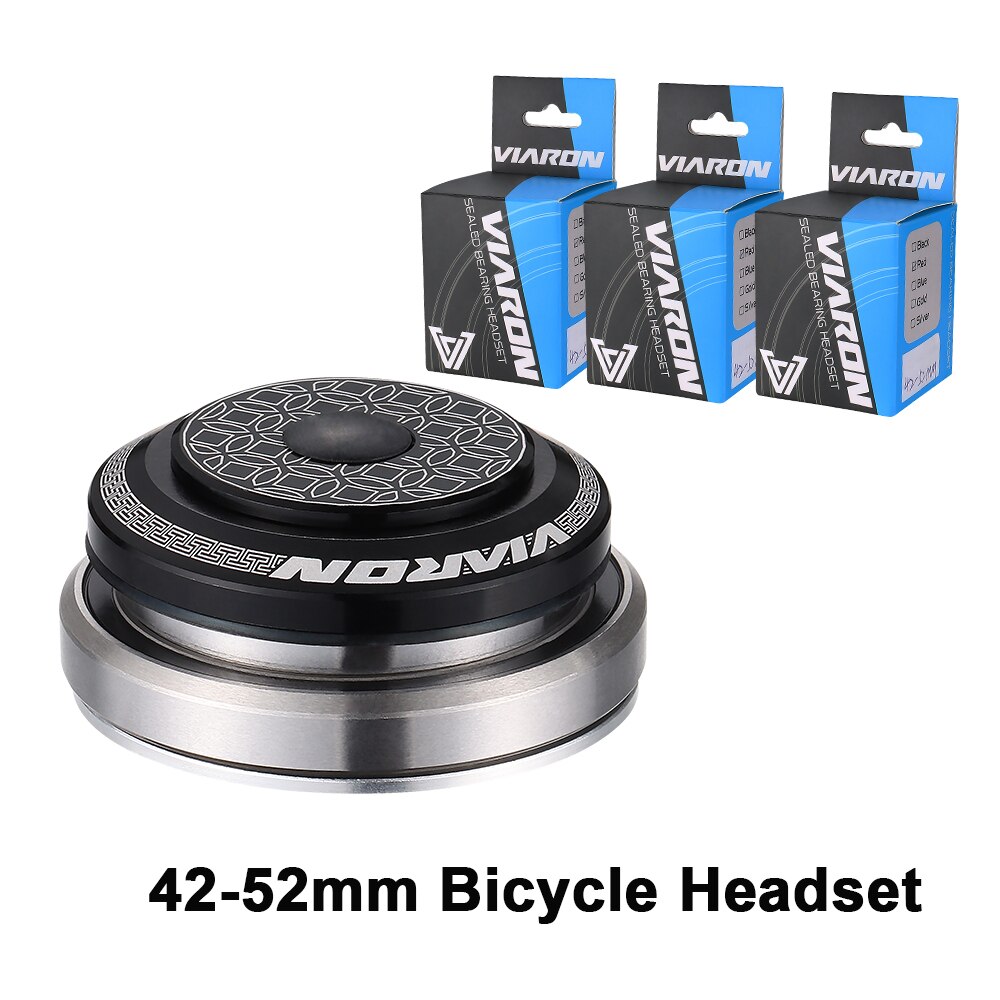 VIARON Fahrrad Headset 42mm 52mm CNC 1 1/8 &quot;-1 1/2&quot; MTB Lagerbier Gerade Verjüngt Rohr gabel Spalte Lenk Integrierte System