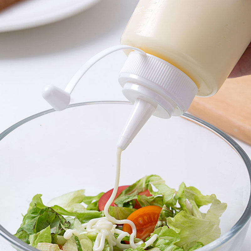 Vanzlife plast squeeze sås flaska hem ketchup sallad squeeze flaska krydda flaska sås honung sylt juice tips flaska