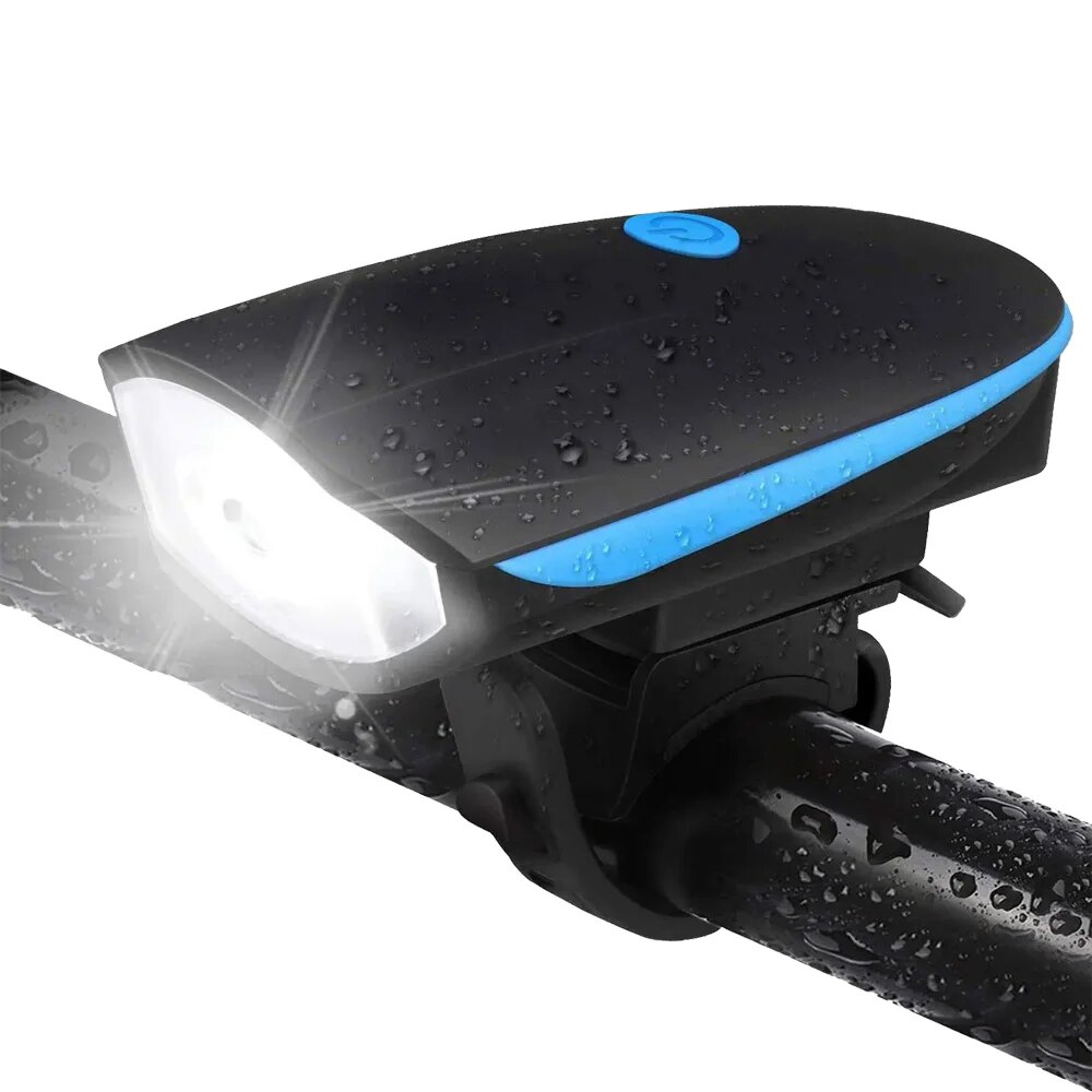 Waterproof 3 Modes Bicycle Headlight USB Rechargeable Mountain Bike LED Flashlight Safety Night Riding Bike Accessories: Default Title