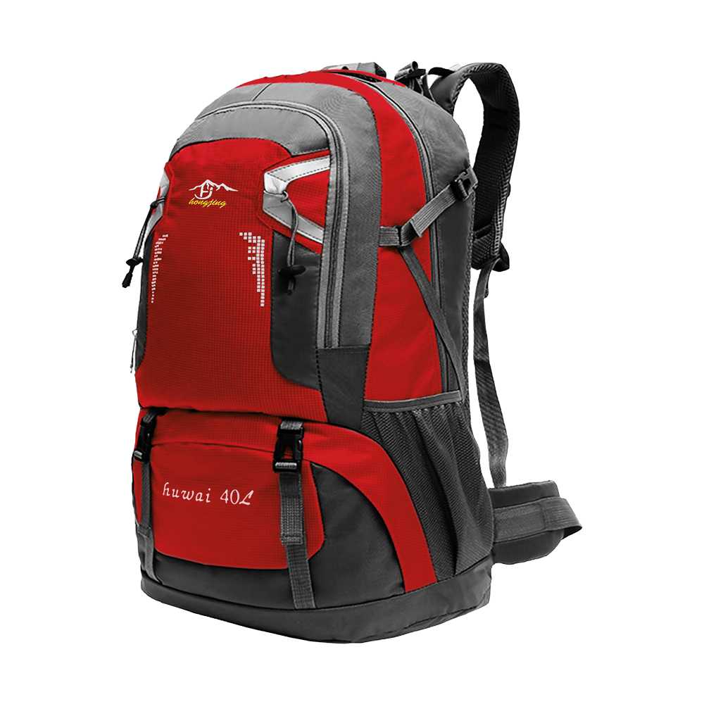 40L Rode Waterdichte Rugzak Reistas Voor Wandelen Klimmen Camping Outdoor Bagage Mountain Bergbeklimmen