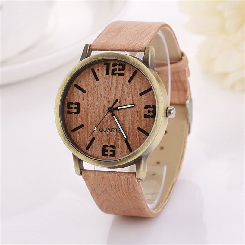 nuevos relojes de mujer, relojes de Retro de bambú de madera, relojes de pulsera de cuarzo, reloj para mujer