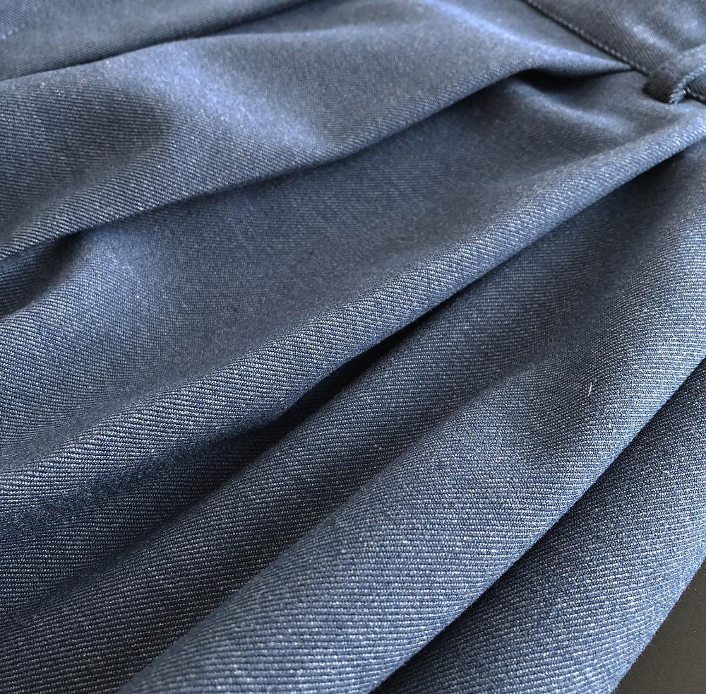 Vrouw Klassieke Lange Broek Zwarte En Jeans Kleuren: Blauw / L