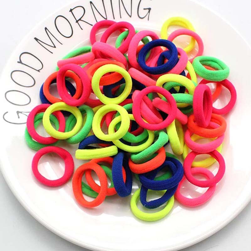 50 Pcs Kinderen Snoep Kleur Haar Touw Elastische Chouchou Haarbanden Mini Haar Ringen Rubber Band Voor Meisjes Prinses Haar accessoires: 04