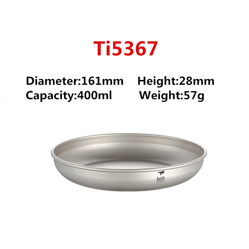 Titanium Dinner Plate Round Serving Dishes Titanium Material Fruit Plate Dessert Tray Steak Tray Kitchen Tableware: 400ml