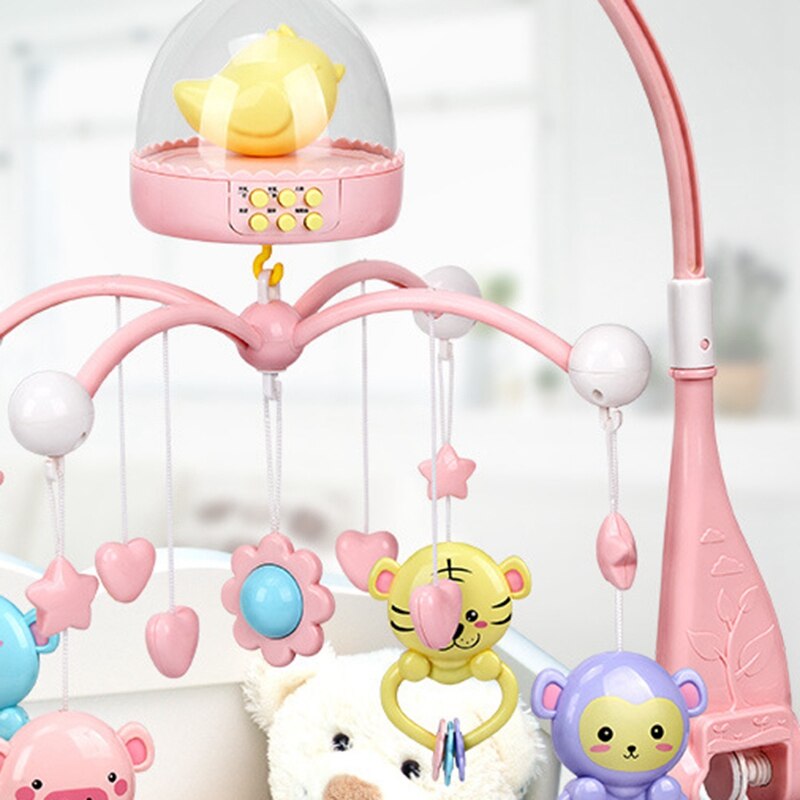 Del bambino Sonagli Presepe Cellulari Titolare del Giocattolo Rotante Letto mobile Campana Musicale Scatola di Proiezione 0-12 Mesi Appena nato infantile Del bambino giocattoli ragazzo Bl