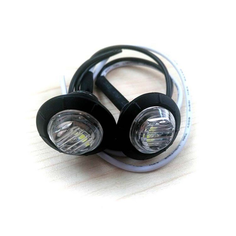 12V Trailer Led Side Marker Lights For Trucks Clearance Lights Amber Side Marker Round Truck Turn Signal Lamp