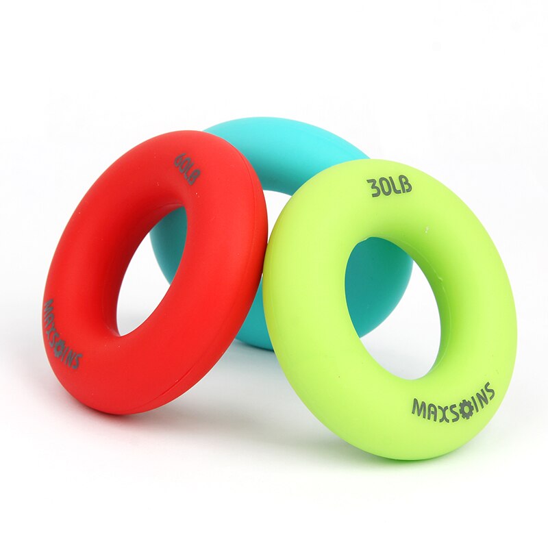 O Hand Gripper Grip Silicone Ring Hand Resistance Band Finger Stretcher-Exercise for Forearm Wrist Training Carpal Hand Expander