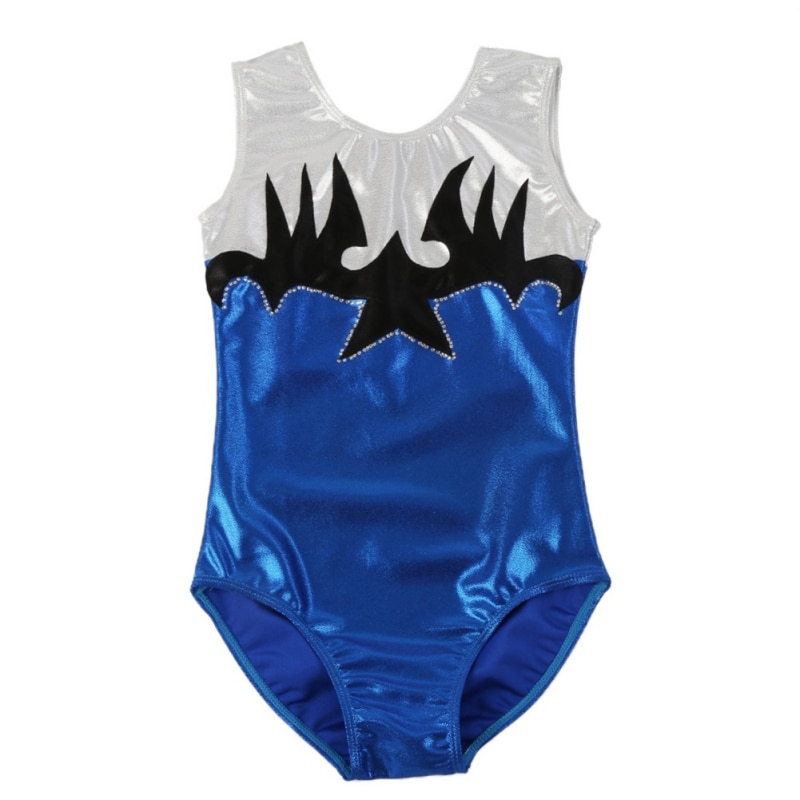 Kids Grils one-piece Gymnastics Dance Ballet Dress Radium Color Diamond Color Sleeveless Body Suit Practice Clothes