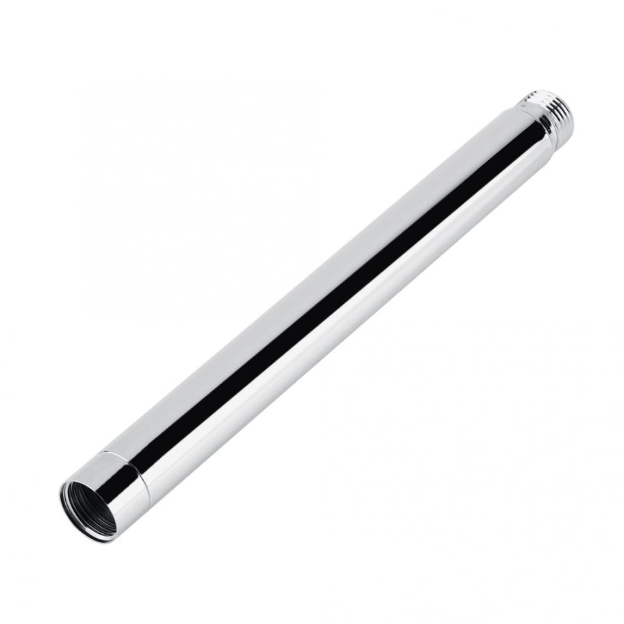 8inch Round 201 Stainless Steel Shower Extension Tube With Chrome Plating Shower Extension Rod Tube Bar Pipe Bathroom Accessory