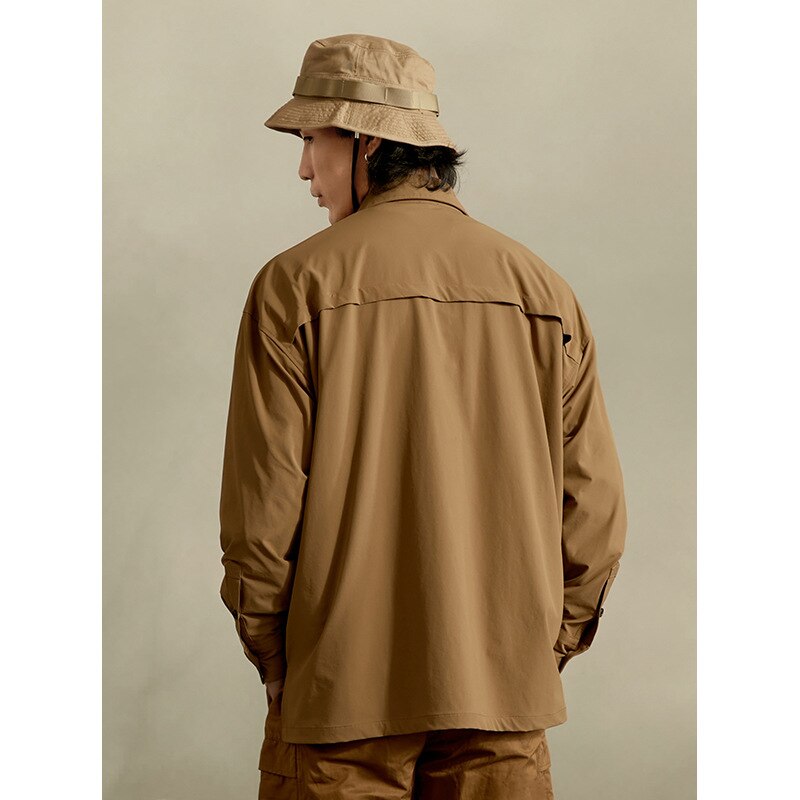 Naturetrekking extérieur fonctionnel longue homme/femme loisirs voyage chemise unisexe extérieur voyage séchage rapide Nature randonnée Camping haut