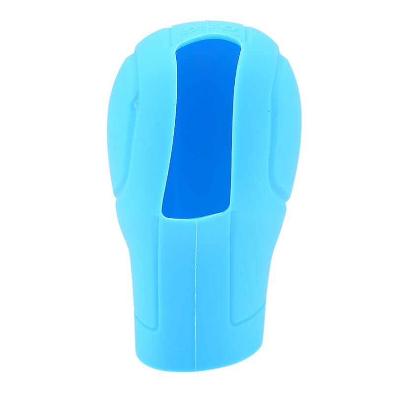 Car Silicone Automatic Gear Shift Knob Cover Antislip Shifter Knob Univeral Fit Shifter Handle Non-combustible Material: blue