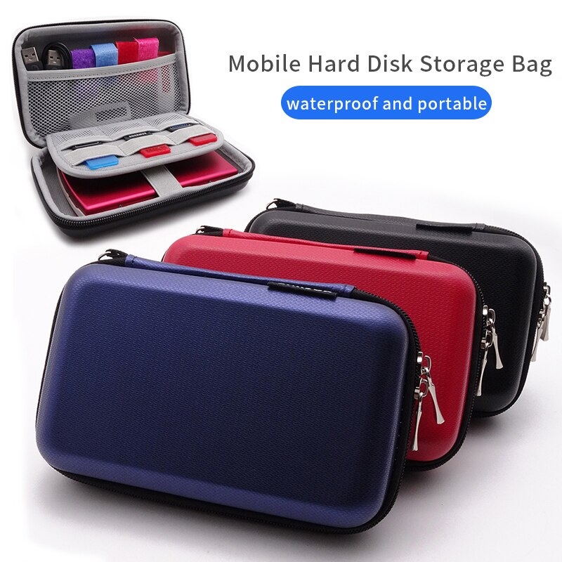 Protective 2.5&quot; HDD Hard Disk Cases Hard Shell Power Bank For Seagate Samsung WD Electronics Accessories Carrying Storage Bag