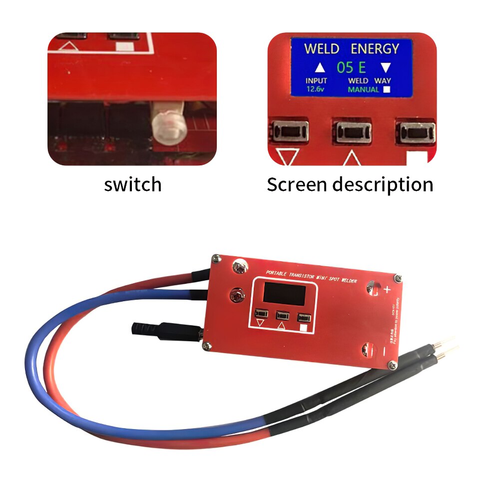 Portable Spot Welding Machine LCD Display 18650 Battery Various Welding Spot Welding Machine