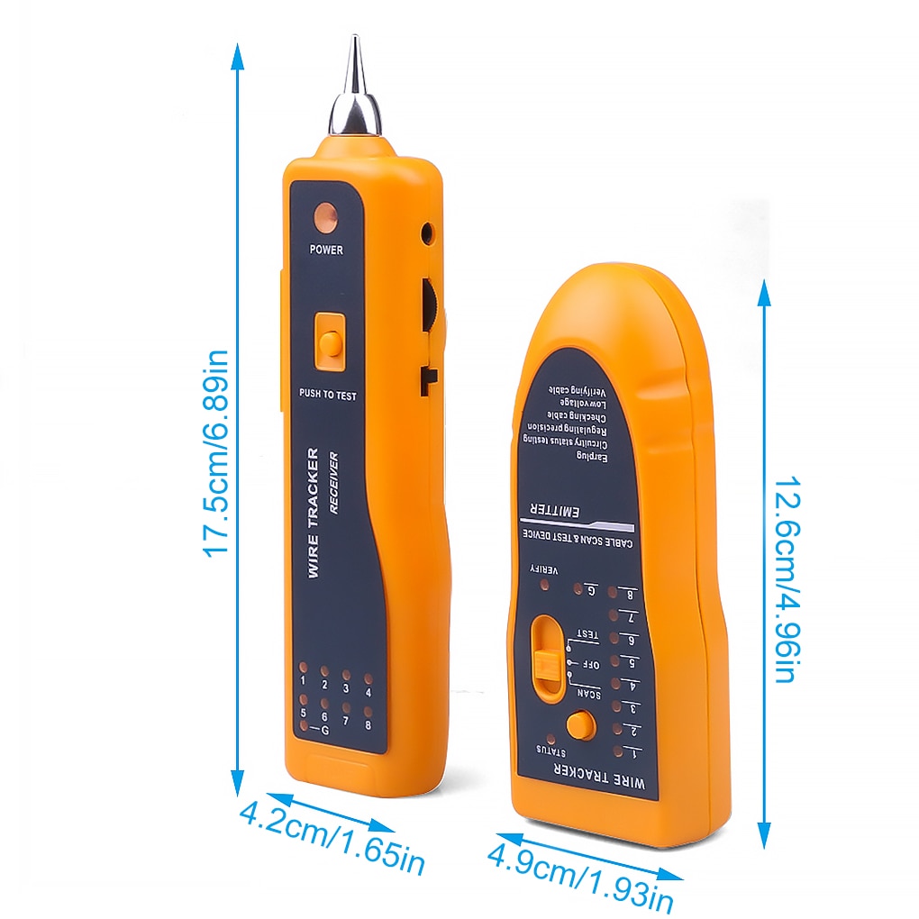 RJ11 RJ45 Cat5 Cat6 Telephone Wire Tracker Tracer Ethernet LAN Network Cable Tester Detector Line Finder