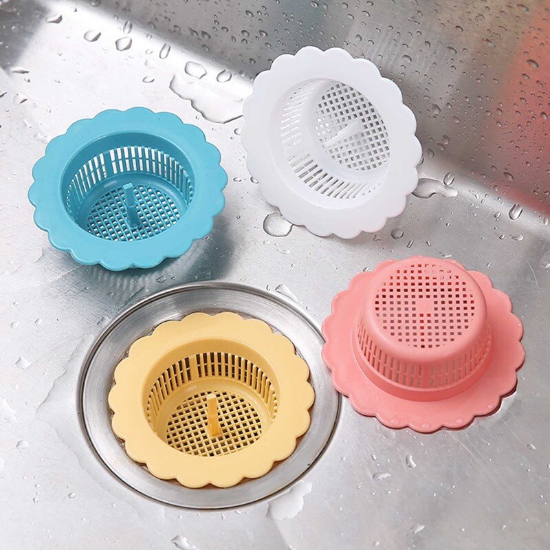 1PCS Kitchen Flower Sink Floor Drain Sink Drain Filter Garbage Insulation Drain Kitchen Bathroom Tools