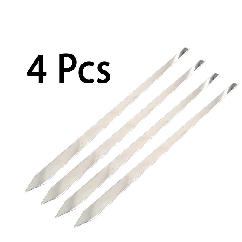 Pincho de carne para barbacoa, tenedor plano galvanizado de acero inoxidable, Kebab turco, Doner, 50 Cm, cocina, jardín, Shish Gadget: 4 Pcs